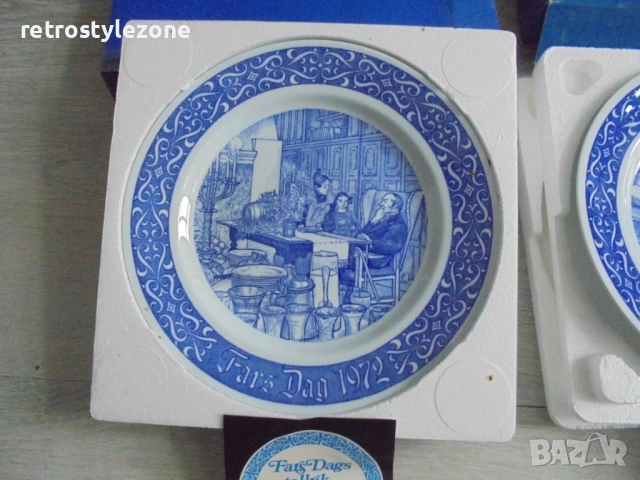 № 8310 Стари колекционерски порцеланови чинии / пана - Rörstrand Sweden , снимка 2 - Други ценни предмети - 47610766