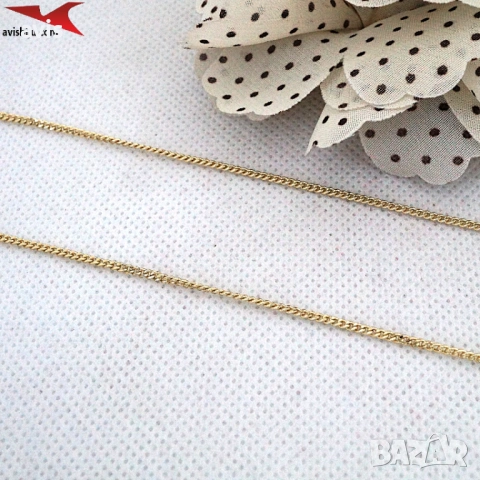 Синджир с 14К златно покритие 254589, снимка 3 - Колиета, медальони, синджири - 53588542