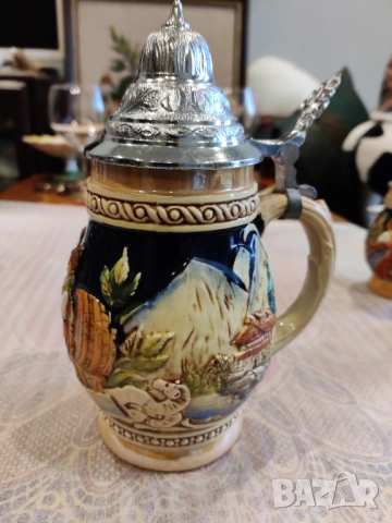 Керамични халби за бира с капак, снимка 17 - Колекции - 52714330