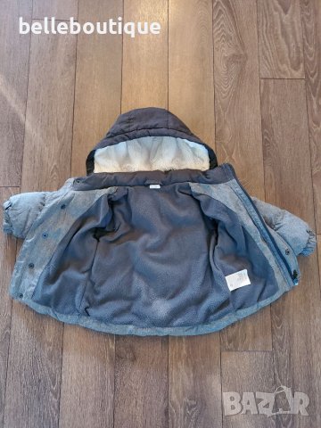 Страхотно зимно пухкаво яке за момче H & M 86 см.., снимка 4 - Бебешки якета и елеци - 39142838