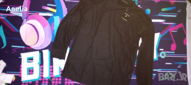 Мъжка Блуза Черна С М, снимка 5 - Блузи - 52558017