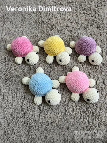 Плетени играчки-костенурки 