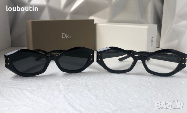 Dior 2023 дамски слънчеви 2 цвята черни прозрачни , снимка 14 - Слънчеви и диоптрични очила - 40474436