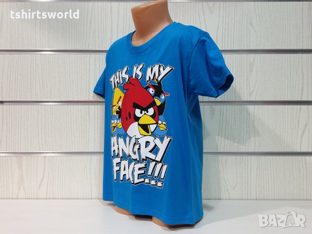Нова детска тениска с трансферен печат Angry Birds, снимка 7 - Детски тениски и потници - 32607650