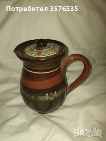 Продавам керамична кана с капак
