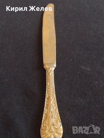 Стар цинков нож красива орнаментика с маркировка ITALY за КОЛЕКЦИОНЕРИ 42155, снимка 6 - Други ценни предмети - 43850038