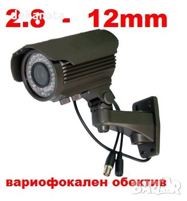 AHD Камера с фокус и zoom за AHD DVR видеонаблюдение - 2.8-12mm вариофокален обектив, снимка 1 - HD камери - 33190193