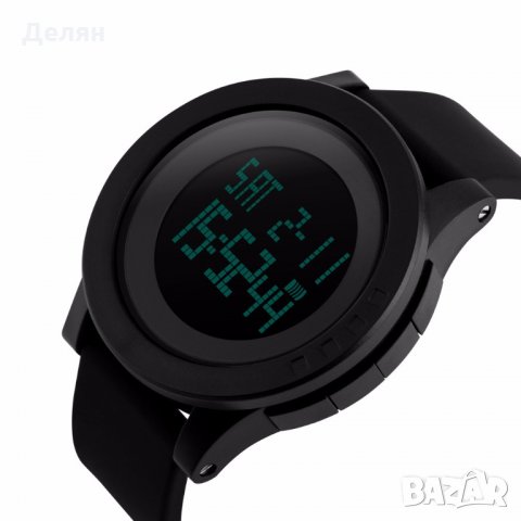 Мъжки електронен часовник, черен, масивен, DUAL TIME, снимка 7 - Мъжки - 28342082