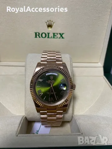 Rolex day-date зелен цифер, снимка 3 - Мъжки - 49994827