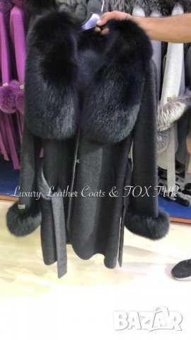 Луксозни дамски палта от естествена кожа и естествен косъм лисица