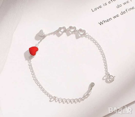 Тотална разпродажба - 50% Сребърна гривна /LOVE/, снимка 2 - Гривни - 33142568