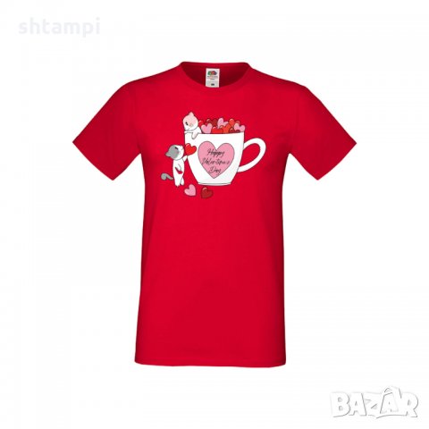 Мъжка тениска Свети Валентин Happy Valentines Day Cats On Mug, снимка 7 - Тениски - 35649862