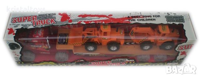 Комплект Автовоз със стоителни машини багери, снимка 1