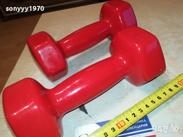 ГИРИ 2Х2,5КГ С ГУМЕНО ПОКРИТИЕ 0912232122, снимка 15 - Фитнес уреди - 43342800