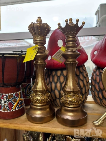 Цар и Царица - шахматни фигури , снимка 2 - Статуетки - 53399000