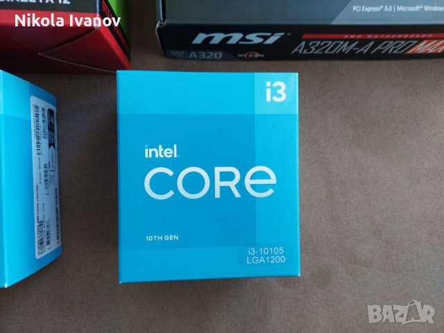 Кутия от видеокарта/дънна платка/процесор intel core i3 10105, rx 550, xfx, a320m, gtx 970, снимка 5 - Други - 42865269