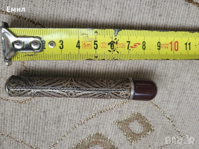 Автентично сребърно цигаре Османска империя , снимка 3 - Колекции - 52348622