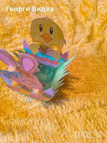 Ръчно направени Великденски кошнички, снимка 3 - Декорация за дома - 53302753