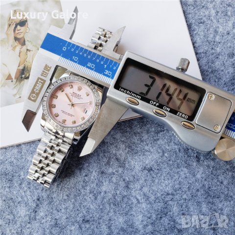 Дамски часовник Rolex Oyster Perpetual Datejust с автоматичен механизъм, снимка 5 - Луксозни - 37048332