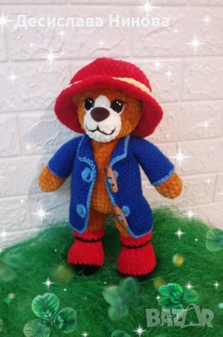 Падингтън-ръчна изработка-40см, снимка 12 - Плюшени играчки - 36919589