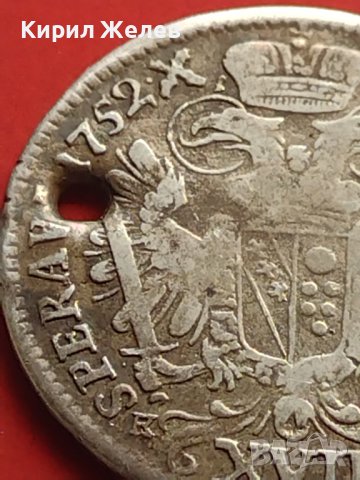 Сребърна монета 17 кройцера 1752г. Франц първи Кремниц Австрия 26215, снимка 9 - Нумизматика и бонистика - 42984726