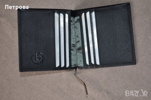 Bugatti Veloce Dollar Сlip черен портфейл, снимка 8 - Портфейли, портмонета - 32742570