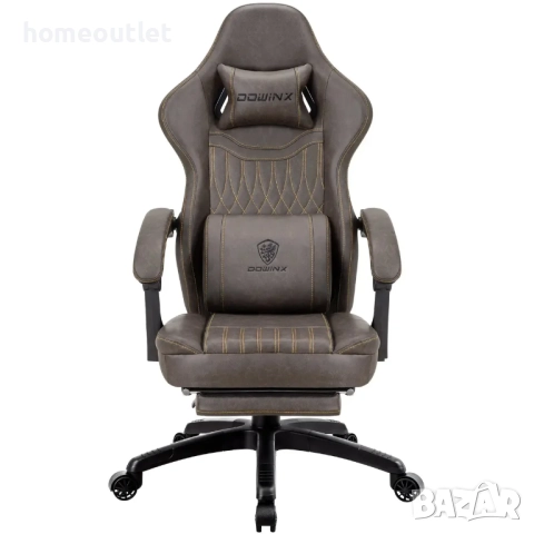 ПРОМОЦИЯ Луксозен офис / геймърски стол с функция за масаж LS-665702-BRN