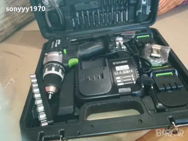 ВИНТОВЕРТ НОВ С ДВЕ БАТЕРИИ И ЗАРЯДНО 0211241930