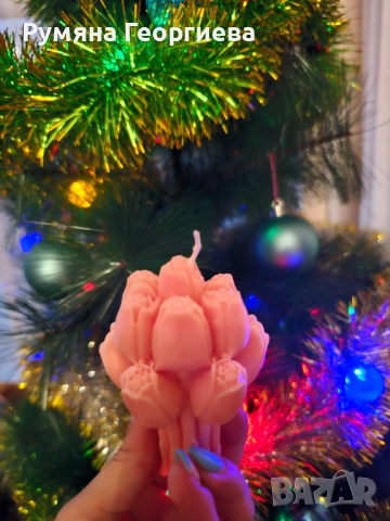 Продавам ръчно изработени коледни свещи, снимка 13 - Ръчно изработени сувенири - 52247460