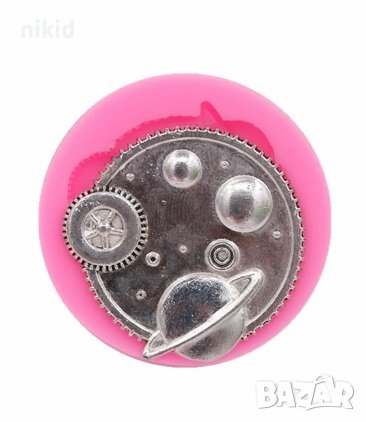 Космос планети силиконов молд форма фондан шоколад смола украса декор