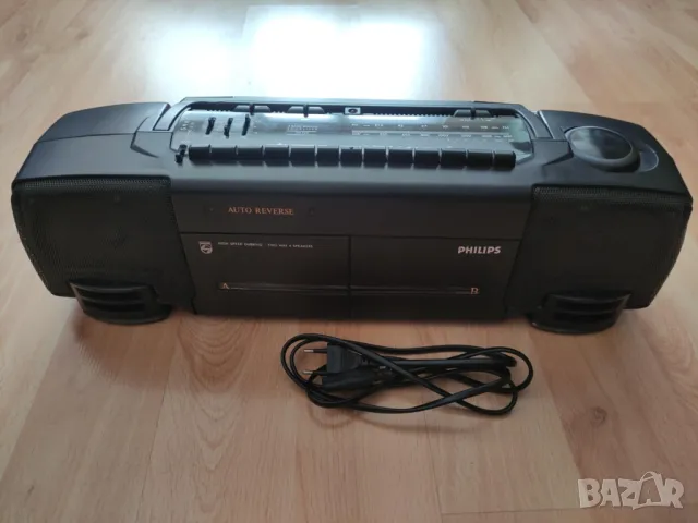 2бр.Двукасетъчен стерео радио касетофон PHILIPS-аутореверс