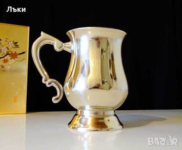 Английска бронзова халба,чаша,бокал, снимка 3 - Антикварни и старинни предмети - 27223151