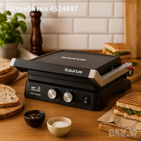 Грил 2в1 Taurus Bistro Gourmet, снимка 2 - Скари - 51537771