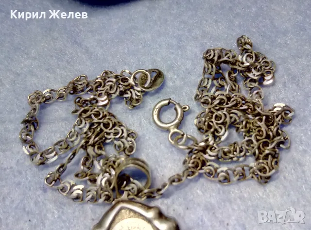 КРАСИВА СРЕБЪРНА ИКОНКА Прсв. БОГОРОДИЦА с МЛАДЕНЕЦА с ФИНА СРЕБЪРНА ВЕРИЖКА СРЕБРО 925 49830, снимка 5 - Колиета, медальони, синджири - 50136353