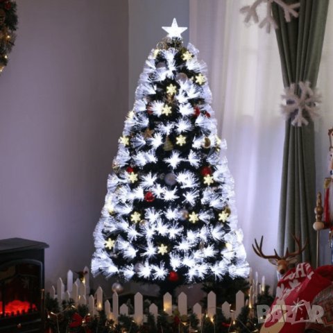  Светеща коледна елха в 2 модела, по 3-размера разноцветна шарена елха, снимка 4 - Декорация за дома - 43295282