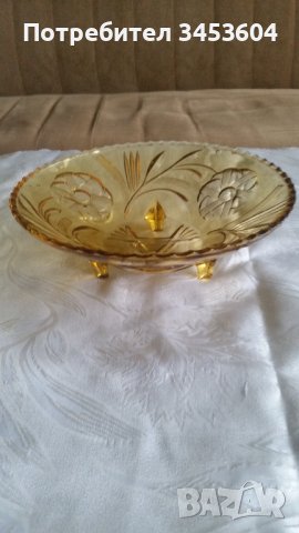 Ретро фруктиера от цветно стъкло