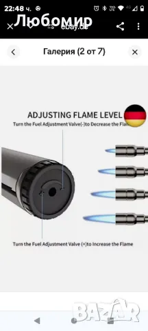 Megainvo стик запалка реактивен пламък 360° гъвкава газова запалка буря запалка газ, снимка 6 - Запалки - 48133557