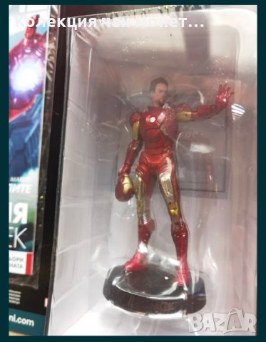 MARVEL MOVIE COLLECTION Iron Man Железния Човек списание + фигура статуетка брой 1 първи, снимка 7 - Статуетки - 44112946