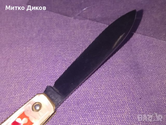  PRADEL марково ножче три части на френската армия седеф 81х65мм без луфт, снимка 8 - Ножове - 44048768