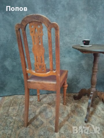 Старинни столове с маса, снимка 8 - Столове - 38043670