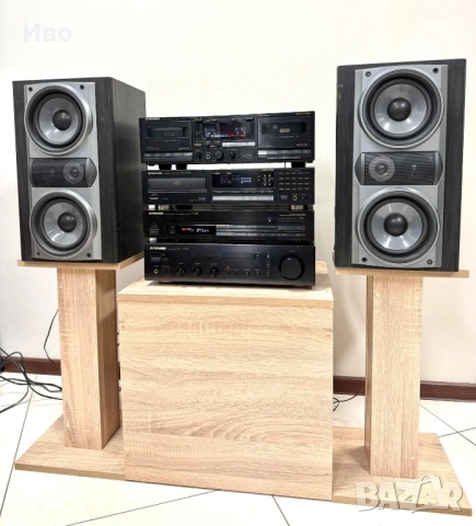 🔊Ретро аудио система сет PIONEER -  усилвател, двукасетачен дек, cd и тунер 🔊, снимка 2 - Аудиосистеми - 53025188