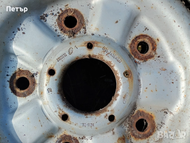 1брой Железна джанта с гума 16ска Форд транзит 2001-2014г, снимка 2 - Гуми и джанти - 52031412