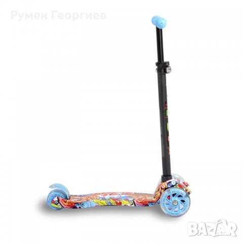 Детска алуминиева тротинетка Rapture син, снимка 4 - Скутери и тротинетки - 34980205