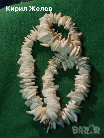 КРАСИВА ХЕНД МЕЙД ОГЪРЛИЦА КОЛИЕ от МИДЕНИ ЧЕРУПКИ 19002, снимка 10 - Колиета, медальони, синджири - 47220244