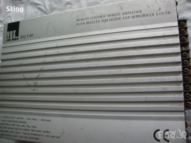 Автомобилни  Усилватели  -  SIGNAT ROC 1 , VOX XQ-140, снимка 6 - Ресийвъри, усилватели, смесителни пултове - 52411699