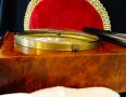 Немски стенен часовник,месинг,палисандър. , снимка 9