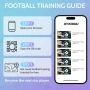 Тренировъчна постелка за футбол с треньор за удари 90 x 60 см, снимка 5