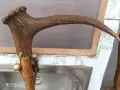 тояга, бастун, уникат, ръчна изработка,стар, старо, арт, естествен рог,made in GERMANY, HAND MADE, снимка 1
