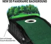 JIMITOP Putting Green Indoor - Постелка за голф с лещовидна 3D задна плоча, връщане на топката, снимка 6