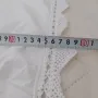 Винтидж бяла 100 % памук, покривка с ръчна дантела, снимка 11